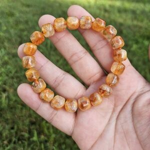 citrine free form bracelet